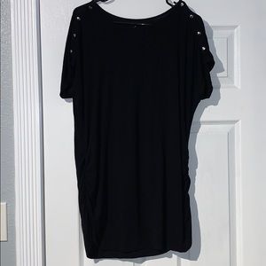 Black maternity blouse